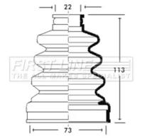 First Line/KeyParts FCB2709 Пильник привідного валу