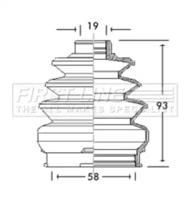 First Line/KeyParts FCB2767 Пильник привідного валу First Line/KeyParts FCB2767 Пильник привідного валу