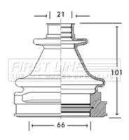 First Line/KeyParts FCB2769 Dust boot kit axle joint First Line/KeyParts FCB2769 Dust boot kit axle joint