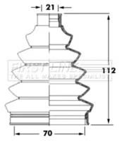 First Line/KeyParts FCB6067 Пильник привідного валу First Line/KeyParts FCB6067 Пильник привідного валу