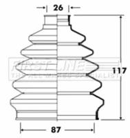 First Line/KeyParts FCB6077 Пыльник приводного вала