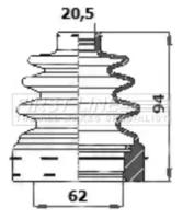 First Line/KeyParts FCB6146 Пыльник приводного вала First Line/KeyParts FCB6146 Пыльник приводного вала