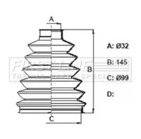 First Line/KeyParts FCB6171 Пильник привідного валу