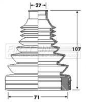 First Line/KeyParts FCB6172 Пильник привідного валу First Line/KeyParts FCB6172 Пильник привідного валу