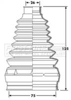 First Line/KeyParts FCB6217 Пильник привідного валу