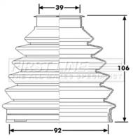 First Line/KeyParts FCB6231 Пильник привідного валу First Line/KeyParts FCB6231 Пильник привідного валу