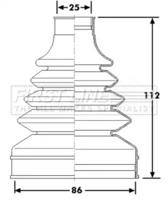 First Line/KeyParts FCB6256 Dust boot kit axle joint