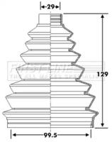First Line/KeyParts FCB6278 Пыльник приводного вала