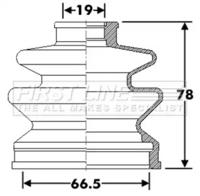 First Line/KeyParts FCB6289 Dust boot kit axle joint First Line/KeyParts FCB6289 Dust boot kit axle joint