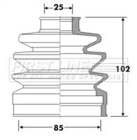First Line/KeyParts FCB6314 Dust boot kit axle joint