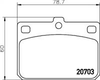 Textar 2070302 Brake pads