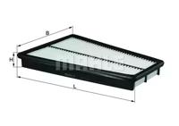 Mahle Original LX 1022 Фільтр повітряний Mahle Original LX 1022 Фільтр повітряний