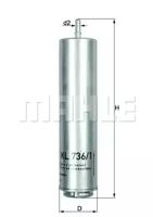 Mahle Original KL 736/1D Фільтр паливний