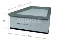 Mahle Original LX709 Фільтр повітряний Mahle Original LX709 Фільтр повітряний