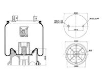 Templin 040606006038 Пневмоподушка Templin 040606006038 Пневмоподушка
