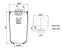 Templin 040606106930 Пневмоподушка Templin 040606106930 Пневмоподушка