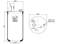 Templin 04.060.6206.061 Пневматична подушка