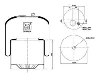 Templin 04.060.6206.590 Пневмоподушка