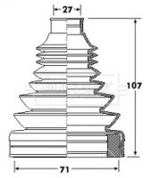 Borg & Beck BCB6172 Пильник привідного валу Borg & Beck BCB6172 Пильник привідного валу