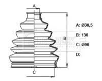 Borg & Beck BCB6332 Пильник привідного валу Borg & Beck BCB6332 Пильник привідного валу