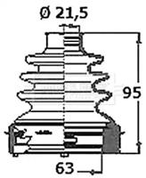 Borg & Beck BCB6335 Dust boot kit axle joint