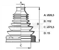 Borg & Beck BCB6406 Пильник привідного валу Borg & Beck BCB6406 Пильник привідного валу