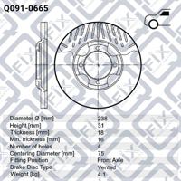 Q-FIX Q091-0665 Диск тормозной Q-FIX Q091-0665 Диск тормозной