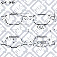 Q-FIX Q093-0039 Brake pads