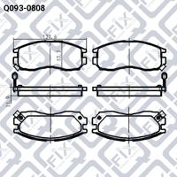 Q-FIX Q093-0808 Колодки тормозные