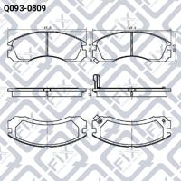 Q-FIX Q093-0809 Brake pads