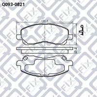 Q-FIX Q093-0821 Brake pads