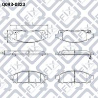 Q-FIX Q093-0823 Brake pads