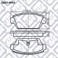 Q-FIX Q093-0943 Колодки гальмівні Q-FIX Q093-0943 Колодки гальмівні