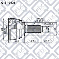 Q-FIX Q131-0136 Шрус