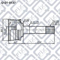 Q-FIX Q131-0137 Шрус