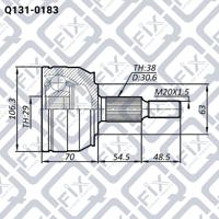 Q-FIX Q131-0183 Шрус