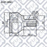 Q-FIX Q131-0261 Шрус