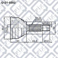 Q-FIX Q131-0302 Шрус