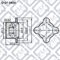 Q-FIX Q131-0420 Шрус внутренний Q-FIX Q131-0420 Шрус внутренний