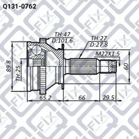 Q-FIX Q131-0762 Шрус