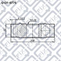 Q-FIX Q131-0775 Шрус внутрішній Q-FIX Q131-0775 Шрус внутрішній