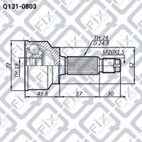Q-FIX Q131-0803 Шрус