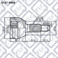 Q-FIX Q131-0968 Шрус Q-FIX Q131-0968 Шрус