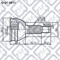 Q-FIX Q131-0971 Шрус Q-FIX Q131-0971 Шрус
