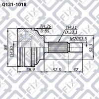 Q-FIX Q131-1018 Шрус