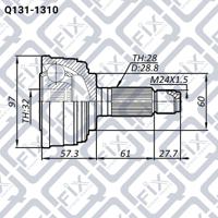 Q-FIX Q131-1310 Шрус