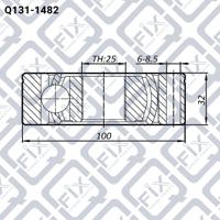 Q-FIX Q131-1482 Шрус внутрішній Q-FIX Q131-1482 Шрус внутрішній