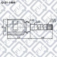 Q-FIX Q131-1489 Шрус внутренний Q-FIX Q131-1489 Шрус внутренний