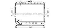 Ava MT2088 Радіатор охолодження двигуна
