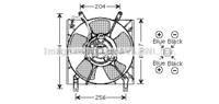Ava MT7516 Fan and motor assy